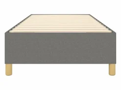 Clicnbuy Estructura de cama box spring tela gris oscuro 90x190 cm