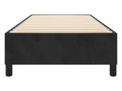 Clicnbuy Estructura de cama box spring terciopelo negro 90x190 cm