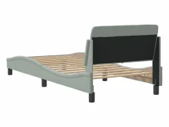 Clearance Estructura de cama Dover terciopelo claro 90x190 cm Cama Terciopelo