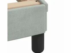 Clearance Estructura de cama Dover terciopelo claro 90x190 cm Cama Terciopelo