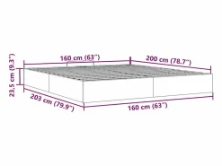 vidaxl Estructura de cama otomana sin colchón claro 160x200cm