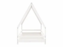Best vidaxl Estructura de cama para niños madera de pino 90x190 cm Blanco