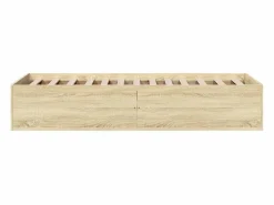 Hot vidaxl Estructura de cama sin colchón madera roble Sonoma 75x190 cm Color natural claro