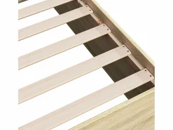 Hot vidaxl Estructura de cama sin colchón madera roble Sonoma 75x190 cm Color natural claro