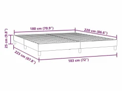 Online Estructura de cama sin colchón terciopelo 180x220 cm Cama Terciopelo