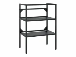Discount Estructura de lavabo de hierro 59x38x83 cm ES634244 Negro