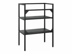 Discount Estructura de lavabo de hierro 59x38x83 cm ES634244 Negro