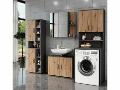 Clearance Estructura para mueble de lavadora antracita/artisan 68x30x103.5 irma Mueble Para Lavadora