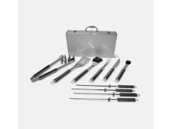 Outlet Sweeek Estuche para utensilios de barbacoa de 18 piezas Gris