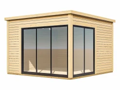 EXPERTLAND Estudio / oficina de jardín de madera 14,7 m² - Espesor 45 mm - SYLVANA