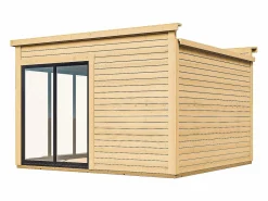 EXPERTLAND Estudio / oficina de jardín de madera 14,7 m² - Espesor 45 mm - SYLVANA