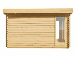 Best EXPERTLAND Estudio / oficina de jardín de madera 17,1 m² - Espesor 40 mm - BOESIA Color natural claro