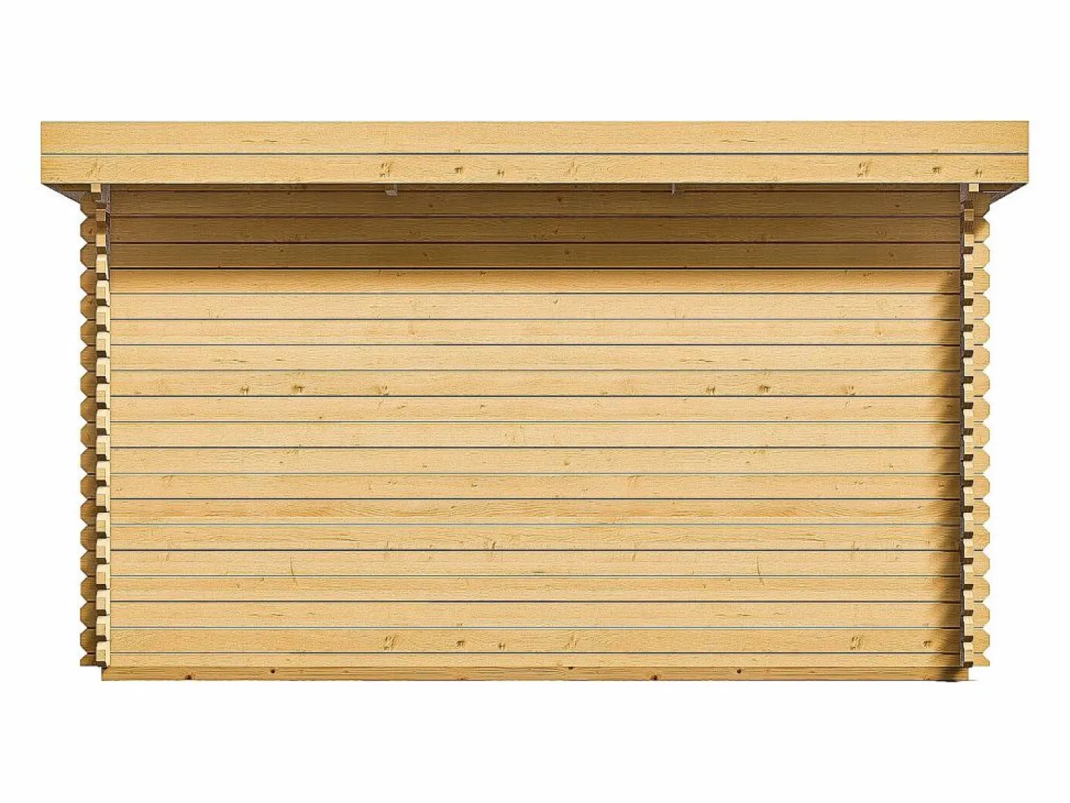 Best EXPERTLAND Estudio / oficina de jardín de madera 17,1 m² - Espesor 40 mm - BOESIA Color natural claro