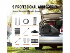 Online Estufa de Leña Portátil SucceBuy, 262 cm, Estufa de Camping para Barbacoa con Tubos para Exteriores Brasero