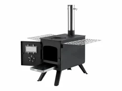Clearance Estufa de Leña Portátil SucceBuy, 217 cm, Estufa Barbacoa para Tienda de Campaña con Tubos Brasero