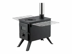 Clearance Estufa de Leña Portátil SucceBuy, 217 cm, Estufa Barbacoa para Tienda de Campaña con Tubos Brasero