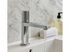 Best Essebagno Exil grifo mezclador bajo cromado para lavabo Plateado