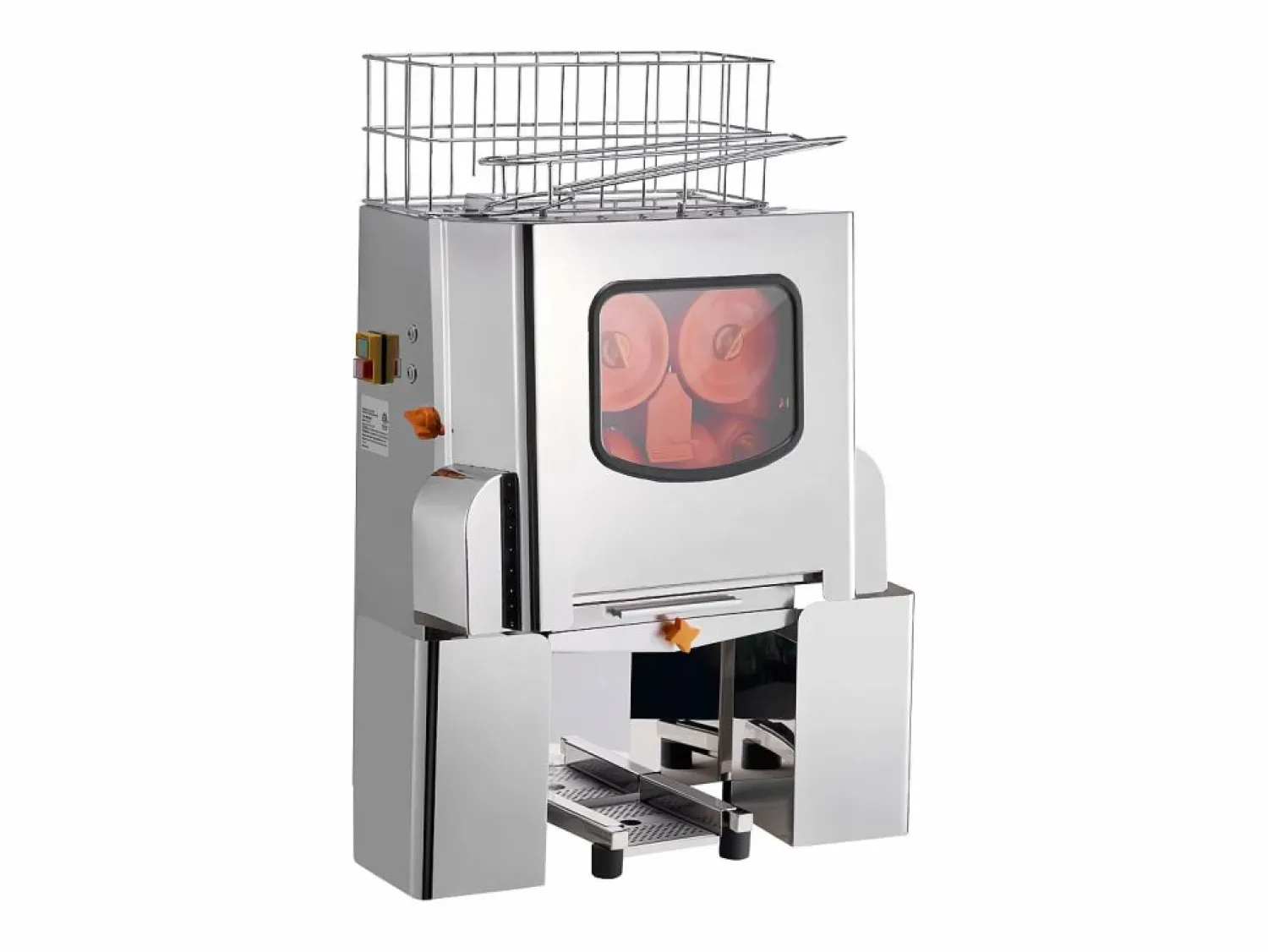 Exprimidor de Jugo de SucceBuy Extractorde Jugo de Comercial 120 W, Exprimidor de Cítricos en Acero Inoxidable con Caja de Filtro Extraíble