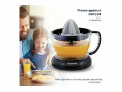 Sale Exprimidor eléctrico AMPA07 700 ml con 2 conos y pico vertedor, 40W, piezas aptas para lavavajillas Materiales Y Utensilios De Cocina
