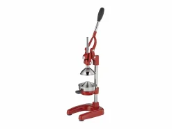 Hot Exprimidor profesional Amalfi Kuchenprofi - Extractor de jugo de granada y cítricos de acero inoxidable con mango largo y base estable Rojo
