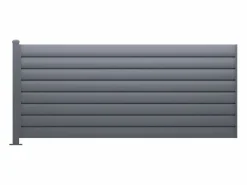 Sale EXPERTLAND Extensión de valla tipo persiana para instalar en aluminio antracita - H80 x L173 cm - BAROMA Gris antracita