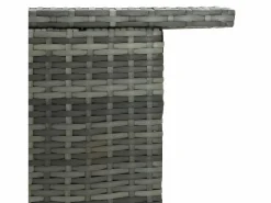 Best Farid Mesa alta de jardín ratán sintético 120x55x110 cm Mesa Alta