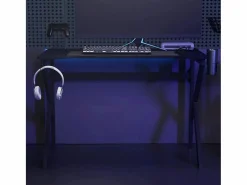 Faril Escritorio gaming con patas en forma de K 110x60x75 cm Mesa Gaming