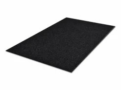 Outlet Felpudo alfombra de entrada PVC 90x120 cm ES184015 Negro