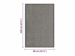 Discount Felpudo de nudo marrón claro 80x120 cm ES973810 Felpudo