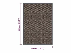 Discount Felpudo de nudo marrón oscuro 40x60 cm ES492570 Felpudo