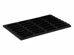 Felpudo rectangular de goma y fibra de coco 40x60 cm ES842302