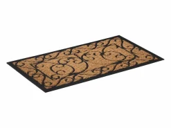 Online Felpudo rectangular de goma y fibra de coco 45x75 cm ES167329 Felpudo