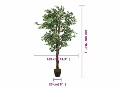 Outlet Ficus artificial 1008 hojas 180 cm Planta Artificial