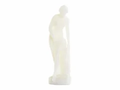 Clearance Item International Figura decorativa clásica de resina blanca 13,5x10,5x33,5 cm, diseño elegante y atemporal Blanco