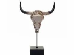 Discount Figura decorativa de pie cráneo de vaca -D30 Estatua