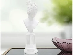Best Figura escultura busto clásica de mujer en resina blanca Era Estatua