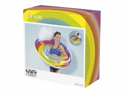 Bestway Flotador Hinchable para Playa o Piscina Rainbow Dreams Swin Tube 105x33 cm con Posavasos Multicolor