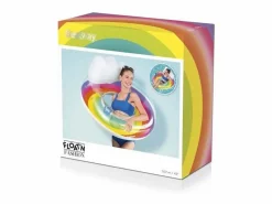 Bestway Flotador Hinchable para Playa o Piscina Rainbow Dreams Swin Tube 105x33 cm con Posavasos Multicolor