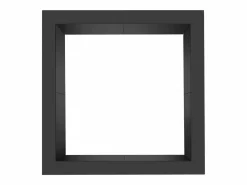 Online Fogata de Jardín, SucceBuy Anillo Cuadrado para Fogata 106,7×106,7 cm de Acero, para Exteriores, con Revestimiento DIY, Anillo para Fogata de Campo Negro