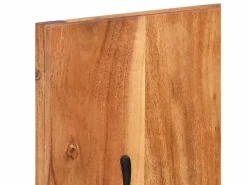 Garden Furniture Folker Percheros de pared 2 uds madera maciza de acacia 36x3x110 cm