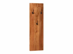 Garden Furniture Folker Percheros de pared 2 uds madera maciza de acacia 36x3x110 cm