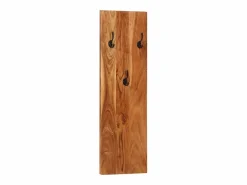 Garden Furniture Folker Percheros de pared 2 uds madera maciza de acacia 36x3x110 cm