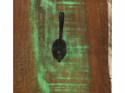 Discount Folker Percheros de pared 2 uds madera maciza reciclada 36x3x110 cm Perchero