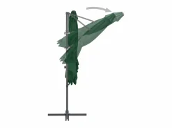 Clearance Garden Furniture Forest Park Sombrilla jardín voladiza palo de acero verde 250x250 cm