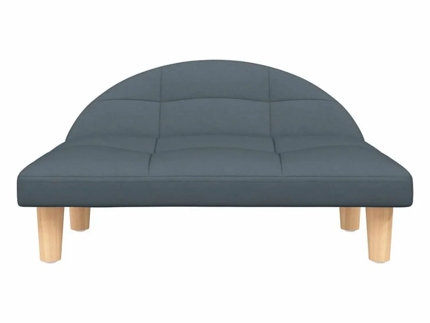 Garden Furniture Fort Morgan Cama para perros de tela oscuro 70x52x30 cm