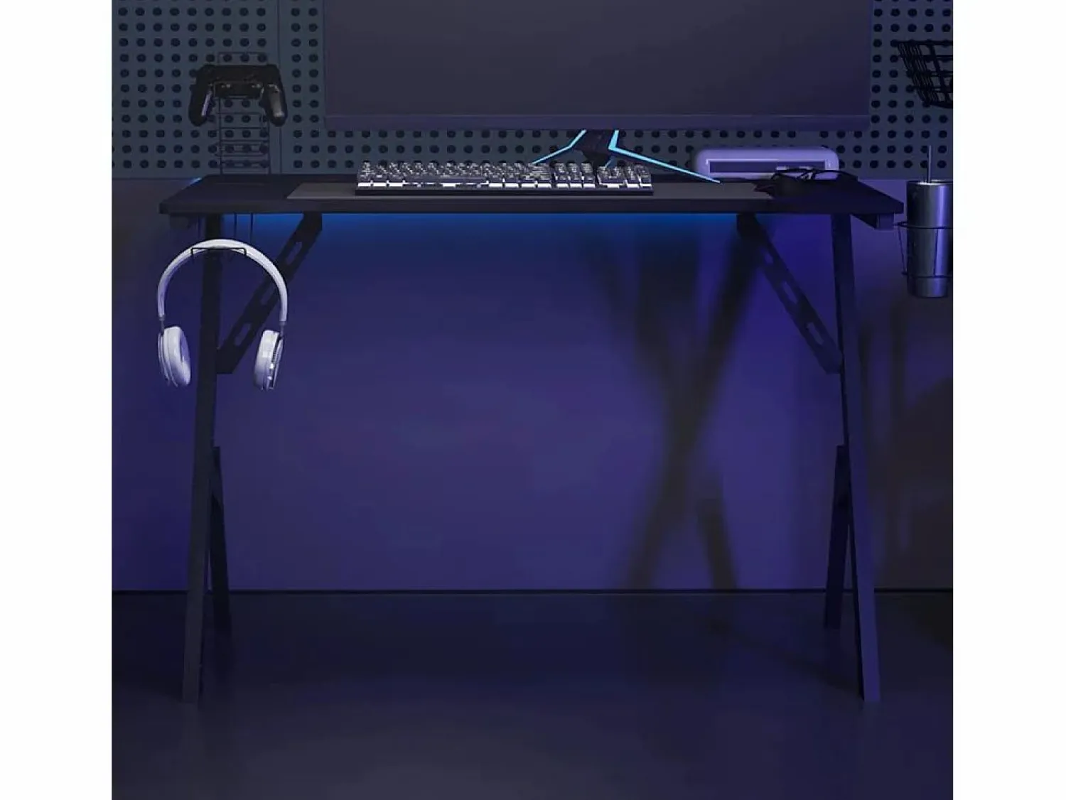 Garden Furniture François-Étienne-Luc Escritorio gaming con patas en forma de Y 110x60x75 cm