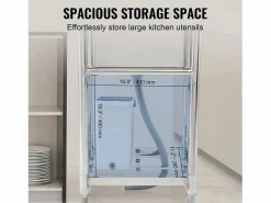 Fregadero de acero inoxidable SucceBuy de un solo seno para uso comercial, 55 x 50 x 95 cm