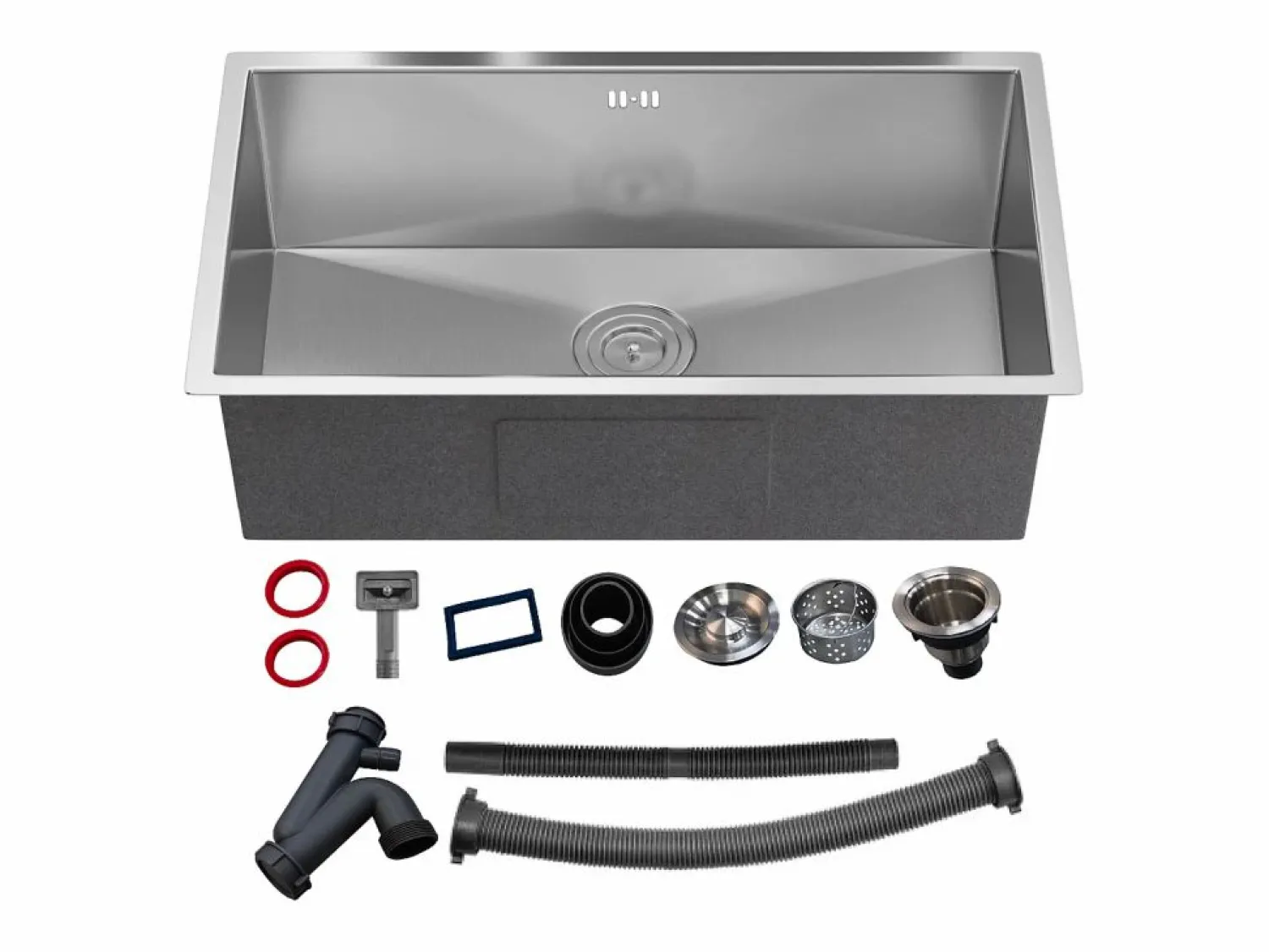 Outlet Fregadero de acero inoxidable - 55x45 cm - - SOELA Fregadero