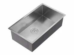 Sale Vente-unique Fregadero de acero inoxidable - 76x45 cm - - SOELA Gris