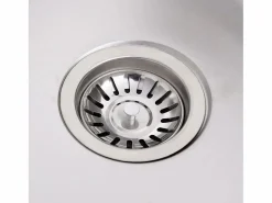 Fregadero de camping doble con grifo de acero inoxidable Plateado